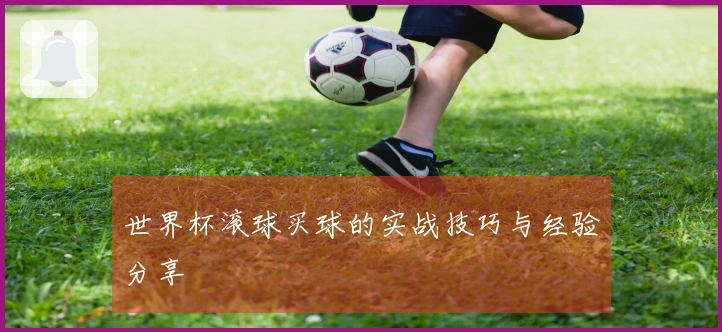 世界杯滚球买球的实战技巧与经验分享